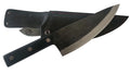 Hand Forged Butcher Knife with Leather Sheath M127