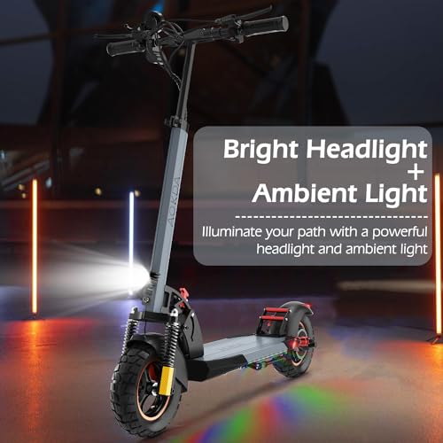 800W 28 MPH 10" Off Road Tires Folding Electric Scooter Q304