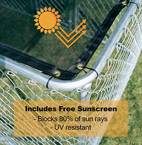Portable Kennel with Sunscreen, 6L x 4W x 4H Feet T8436