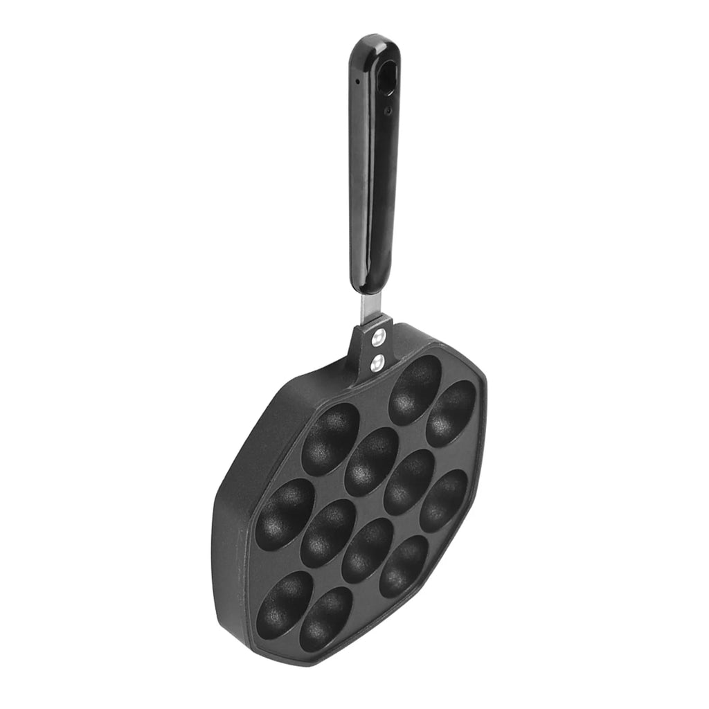 Black Non Stick Aluminum Aebleskiver Pan W711