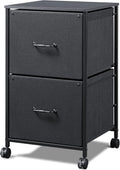 Rustic Brown 2 Drawer Mobile File Cabinet P613261
