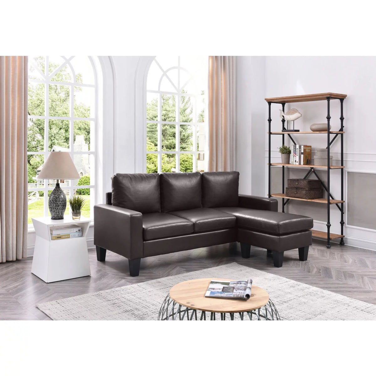Cappuccino Sofa Chaise I201
