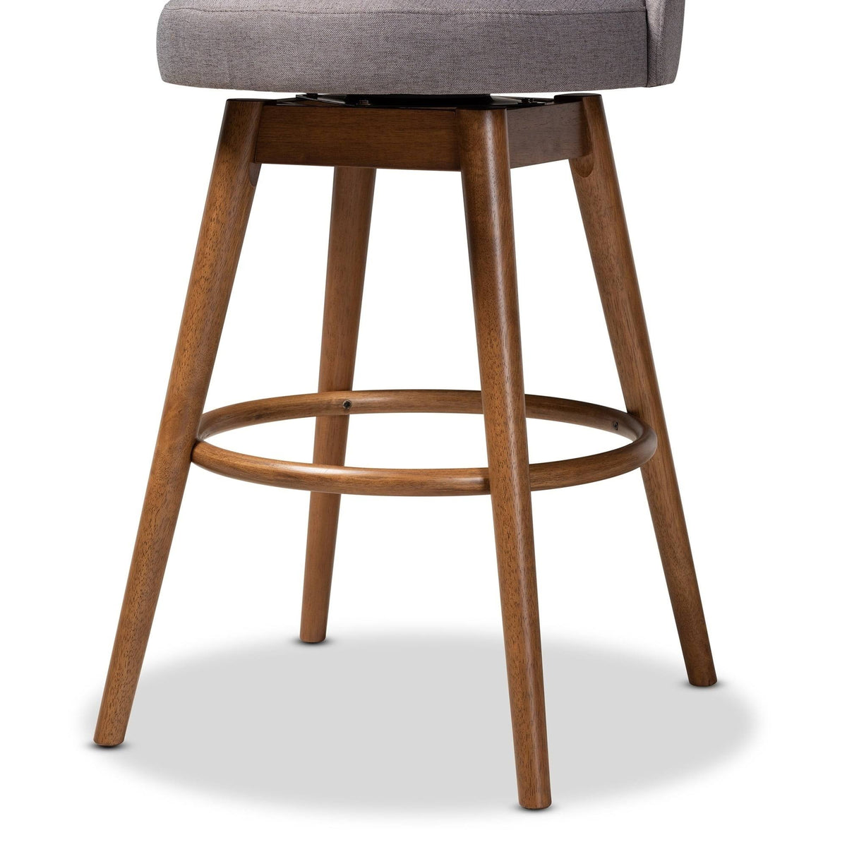 Beige Swivel 2-Piece Bar Stool Set A97808