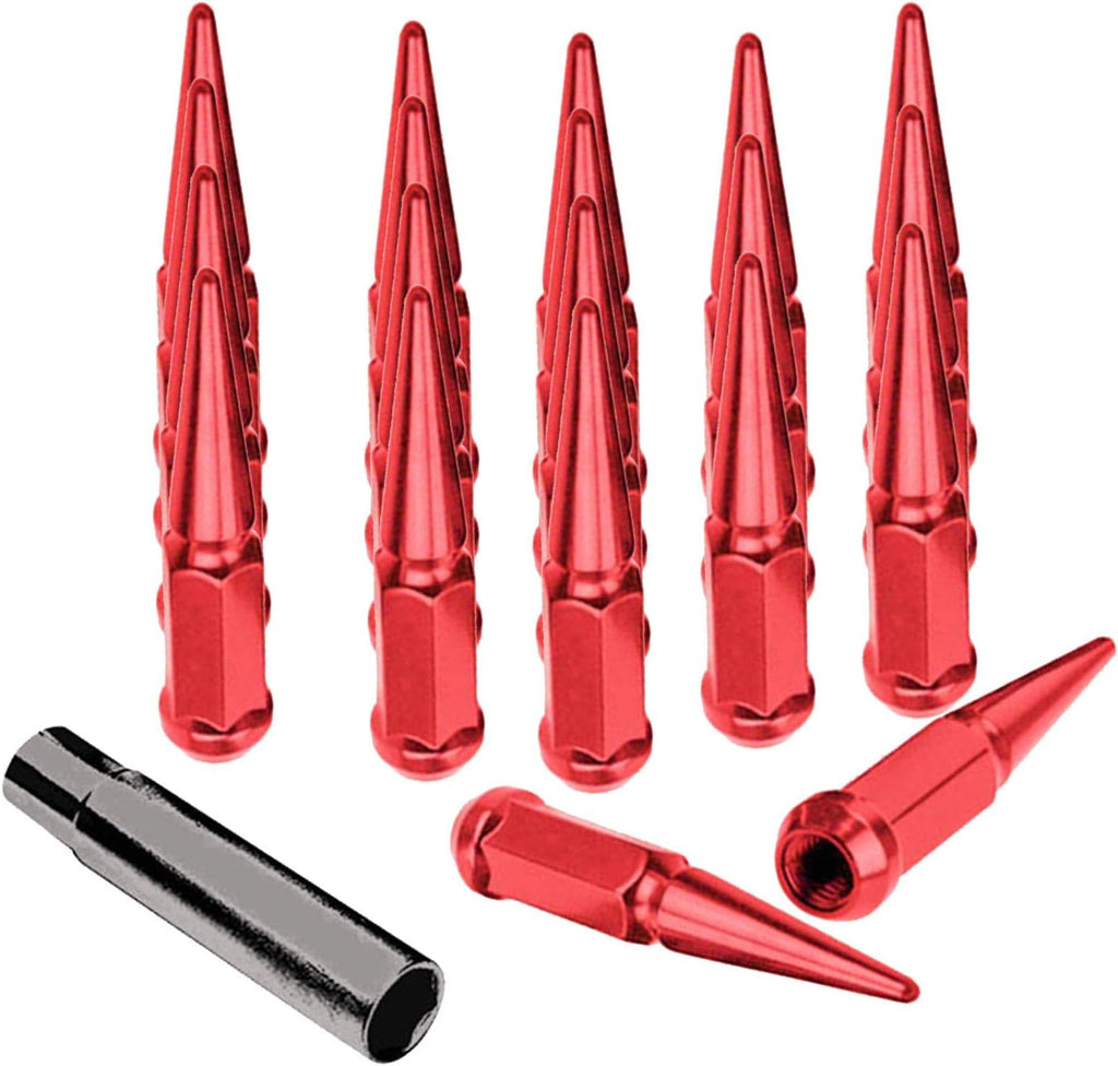 20 pcs Black Solid Steel Lug Nuts with Installation Key V72359