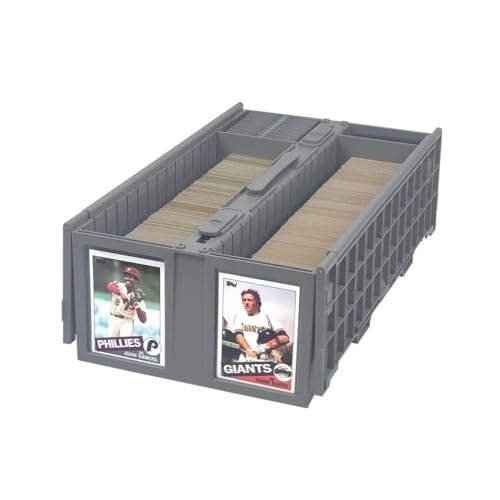 Gray Plastic Collectible Card Bin U241