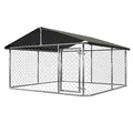 Outdoor Dog Kennel Dog Playpen Heavy Duty with Large Galvanized Chain Link I2967