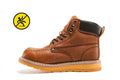 Dark Brown Genuine Leather Work Boots R183023