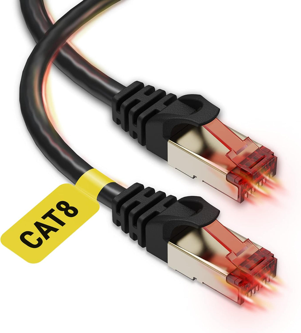 Cat6 Ethernet Cable 30 ft UTP RJ45 Network Cable Pack of 2 F77721