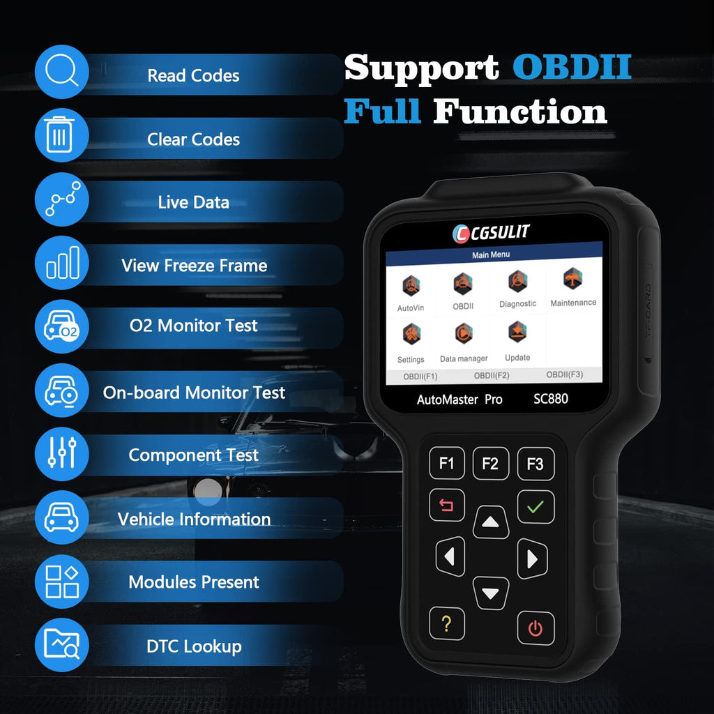 OBD2 Diagnostic Scanner with EPB ABS SAS SRS Reset Y10558