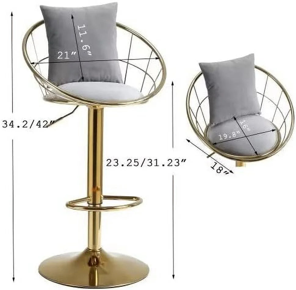 Purple Swivel Counter Height Stool with Back R6041