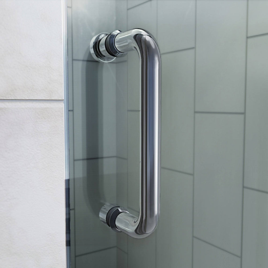 Semi-Frameless Pivot Shower Door in Brushed Nickel C85080