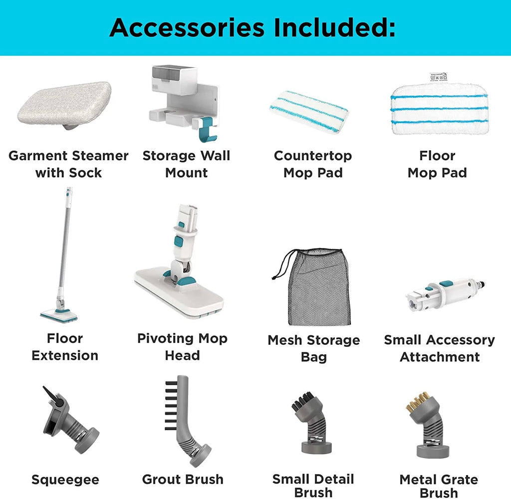 Multipurpose Steam Mop with 7 Attachments K18767