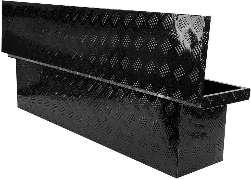 Black Aluminum Heavy Duty Truck Bed Tool Box with Lock & Keys R760158
