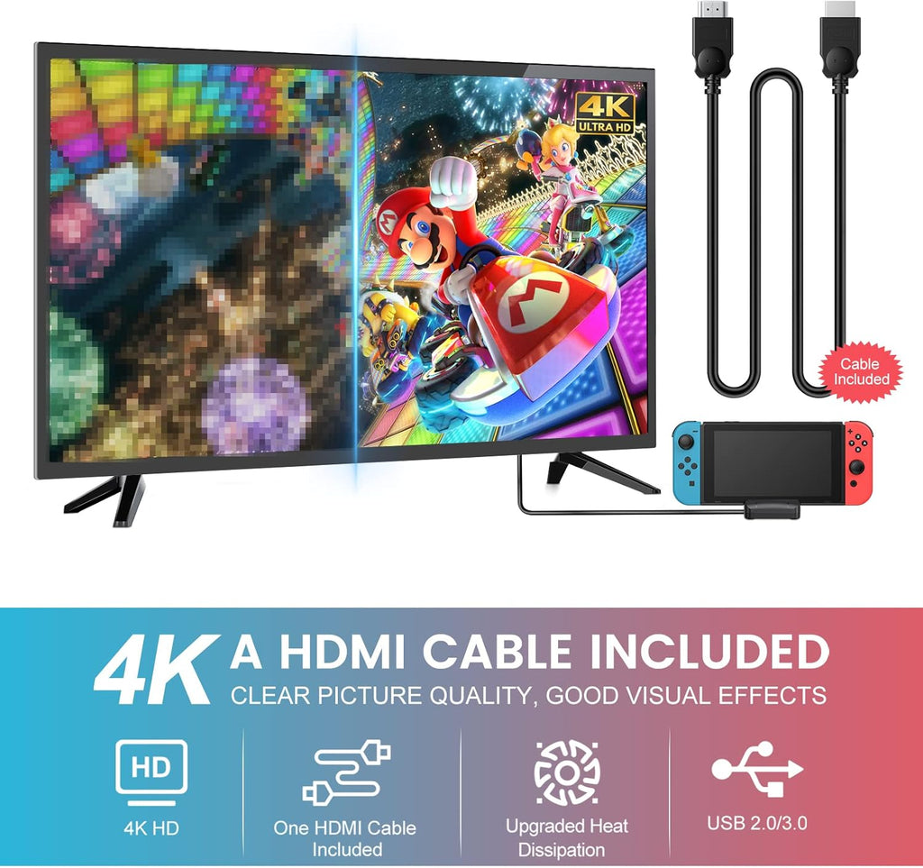 4K HDMI Portable Docking Station with Cooling Fan and USB 3.0 Port C947537