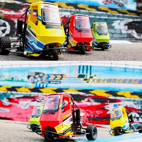 2 in 1 High Speed RC Car Electric Tricycle Motorcycle RTR Drift Yellow K8917