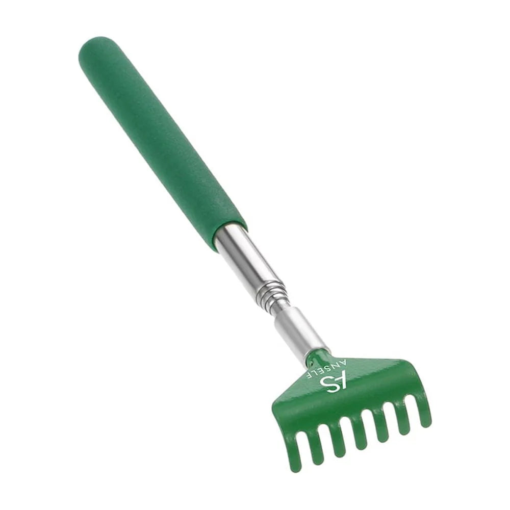 Telescopic Back Scratcher Massager Metal Extendable 5 Section Blue U3122