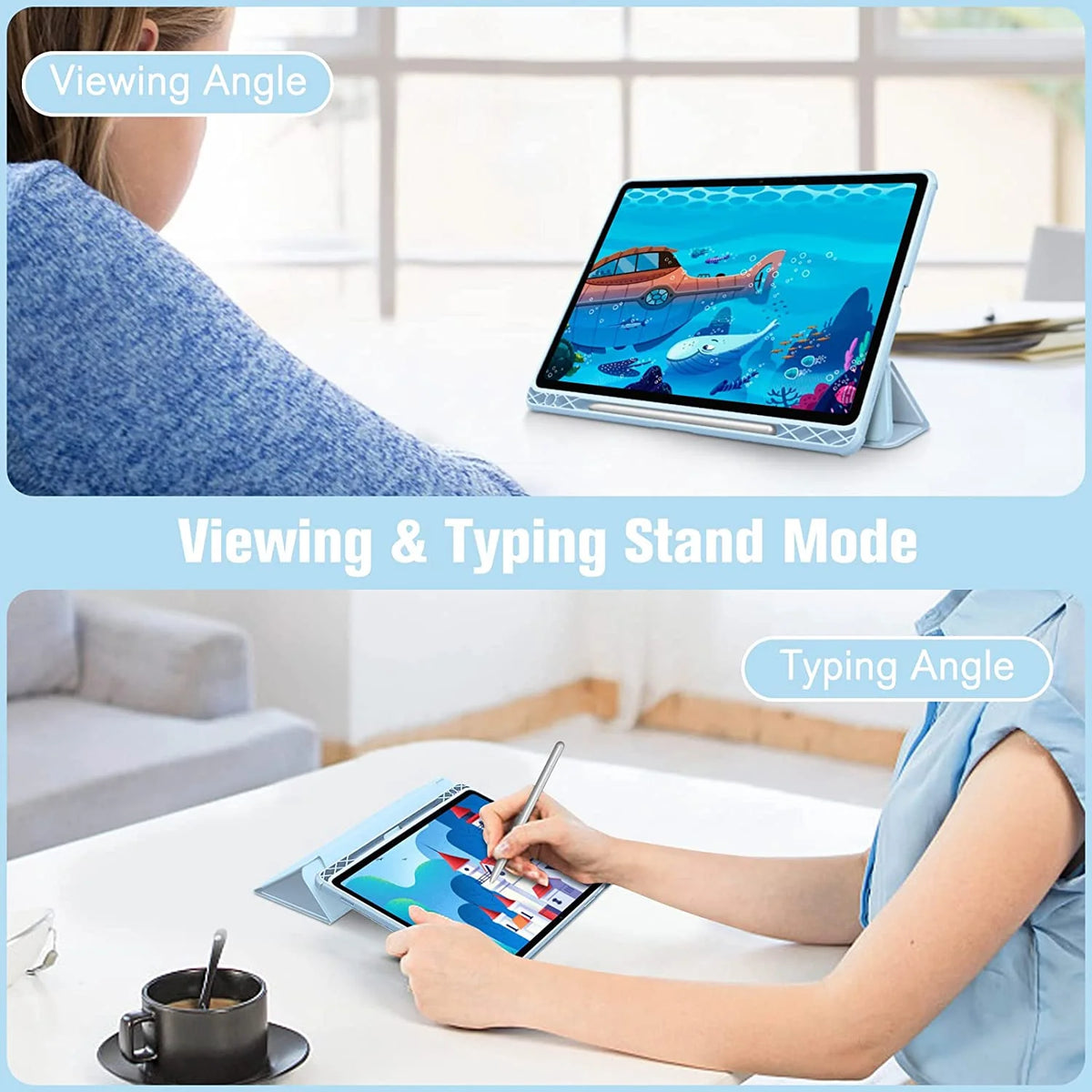Blue Shockproof Hybrid Slim Case for Samsung Tab S8 11 Tablet W557