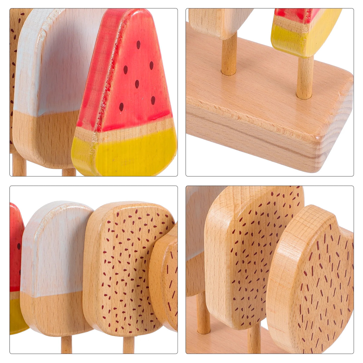Beech Wooden Ice Cream Toy Playset P680