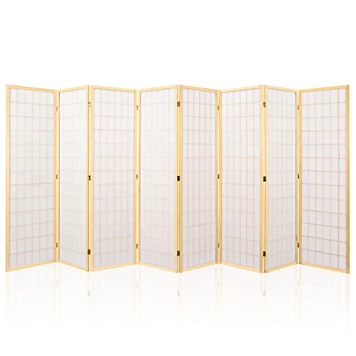 Black 5.6 Ft 8 Panel Room Divider C676582