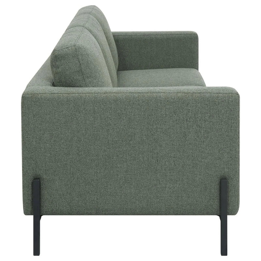 Upholstered Fabric Sofa Set with Track Arms O4468