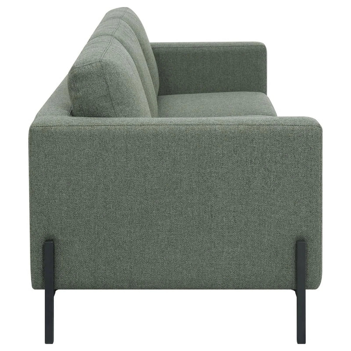 Upholstered Fabric Sofa Set with Track Arms O4468