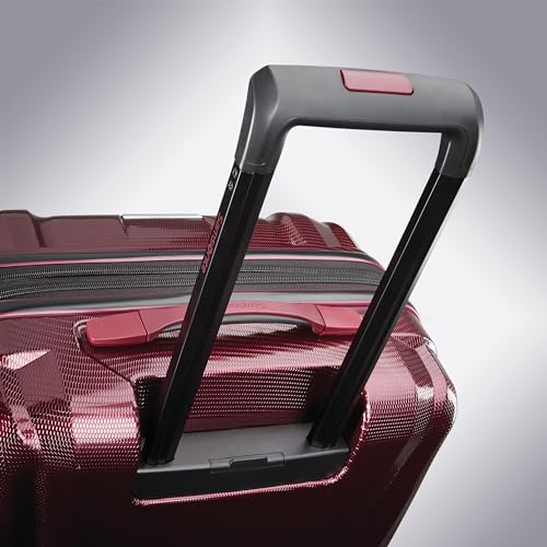 3 Piece Hard-Shell Luggage Set with Carry-On, Medium, and Large Suitcase, Aubergine E9624