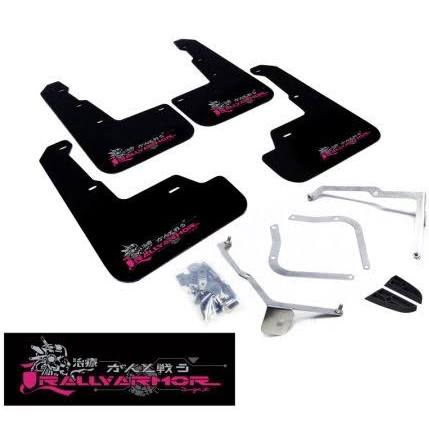 Mudflaps 4 Pcs Red Logo J26453