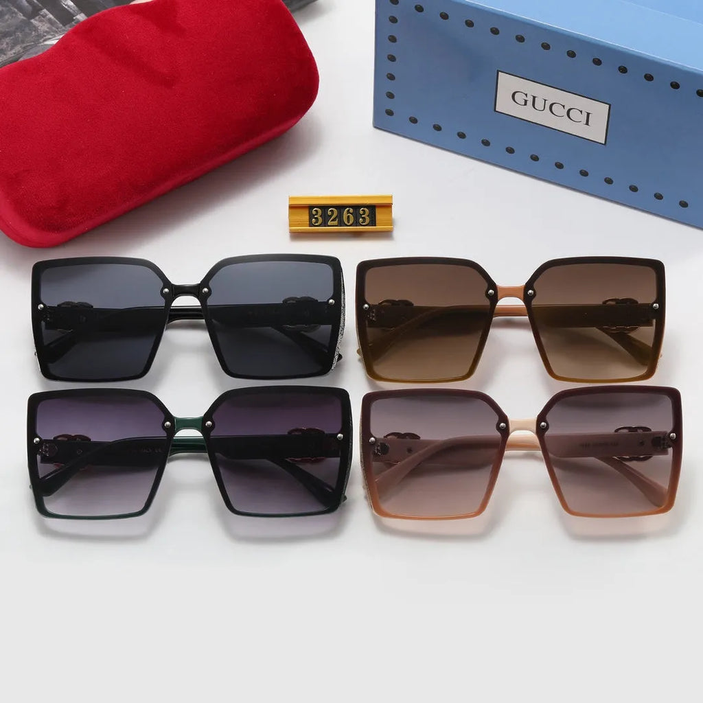 Green and Red Polarized Sunglasses G4100