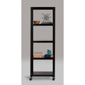 Black 5-Shelf Bookcase Cart I538