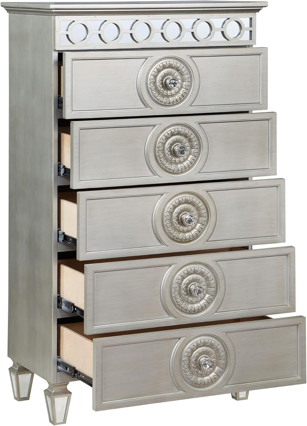 Silver Mirrored Chest T9552