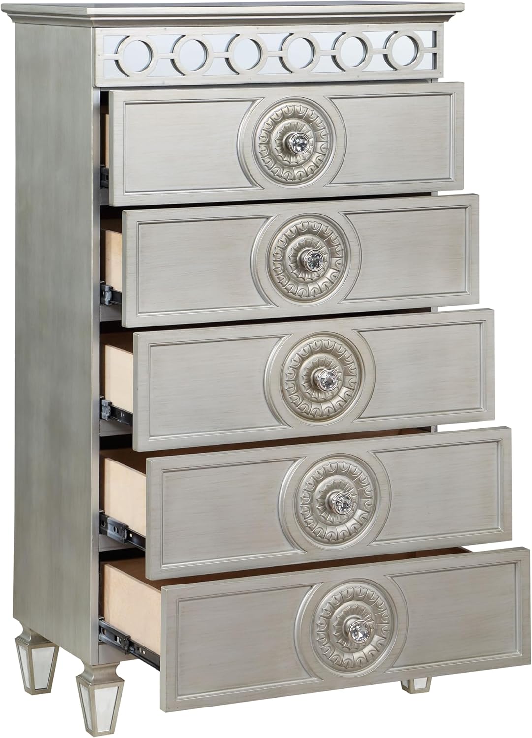 Silver Mirrored Chest T9552