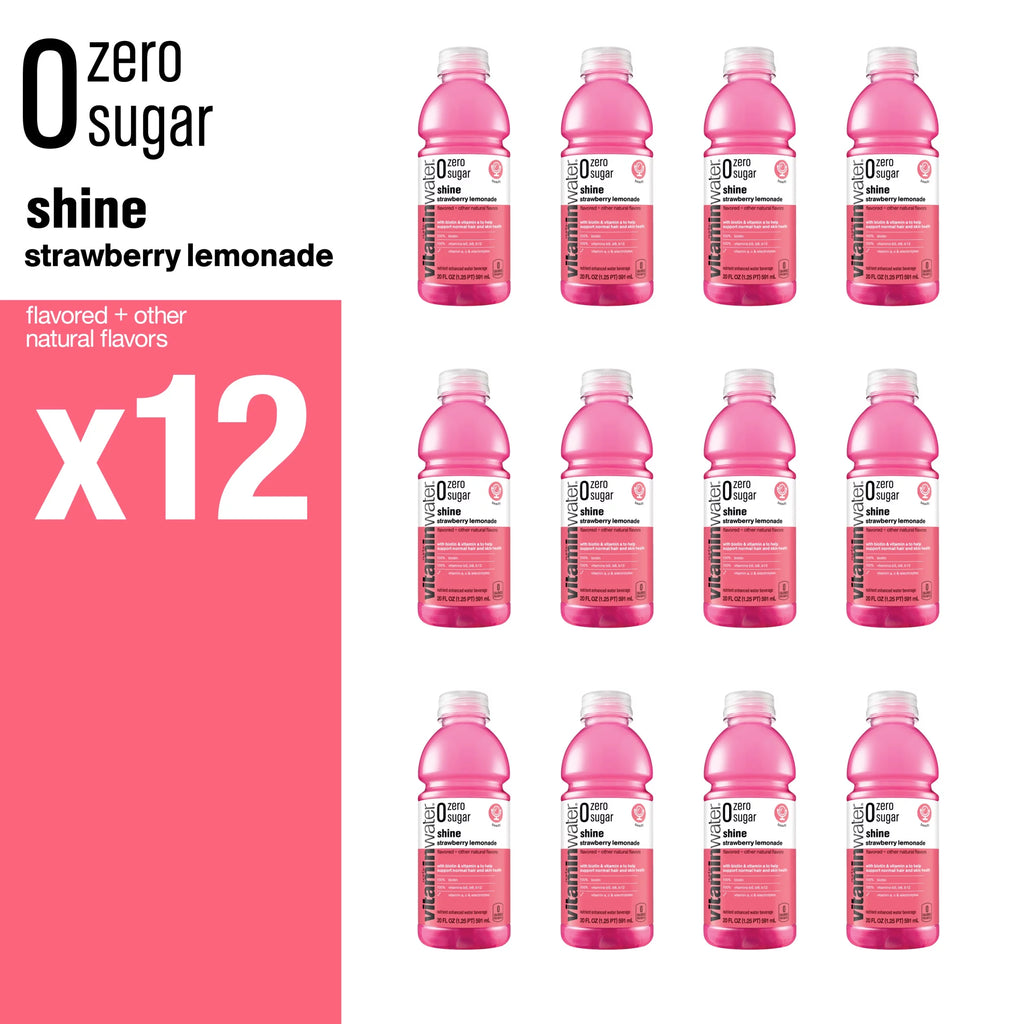 Strawberry Lemonade Electrolyte Enhanced Water, 20 fl oz, 12 Pack M897