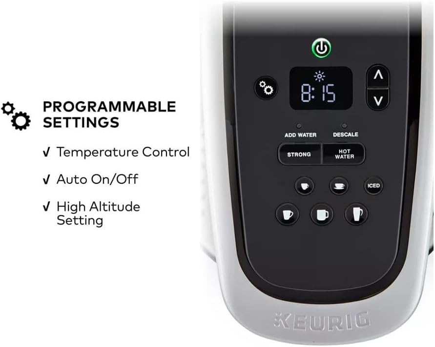 Brushed Silver Single Serve Programmable Coffeemaker L89853