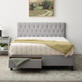 Queen Upholstered Platform Bed with Drawers K183181