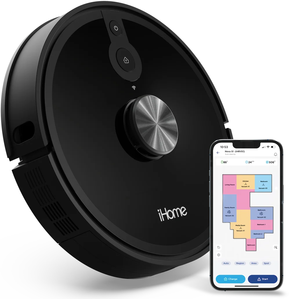 Robot Vacuum with LIDAR Navigation, 150 Min Runtime, 2700pa Suction Z607326