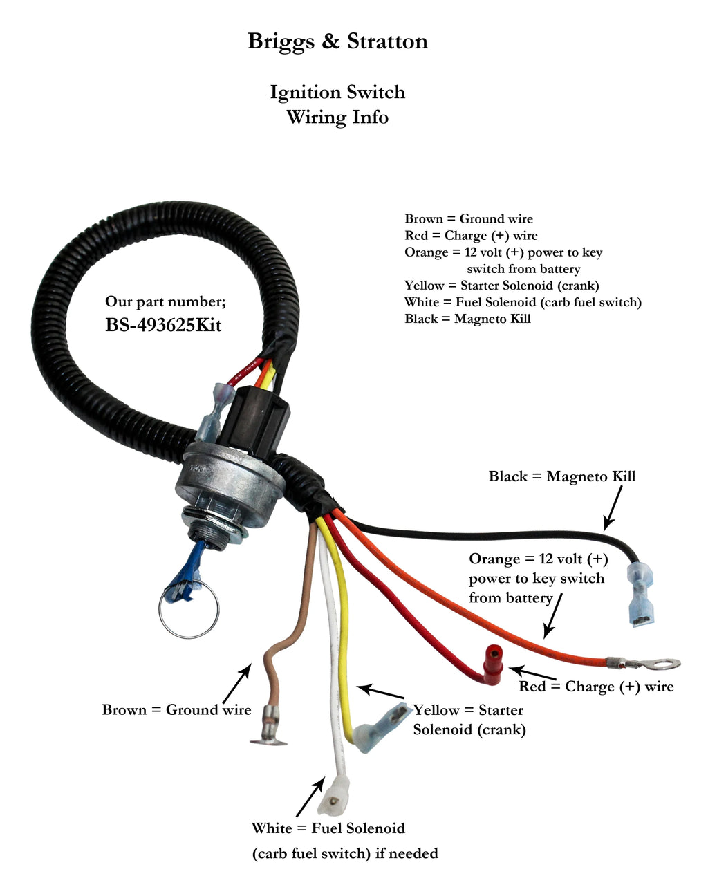 Engine Switch Kit with Wiring A55325