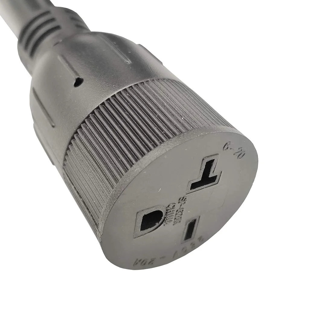 10-50 Plug Male to 6-20 T-Blade Receptacle Female Adapter Cord (25FT) W85792