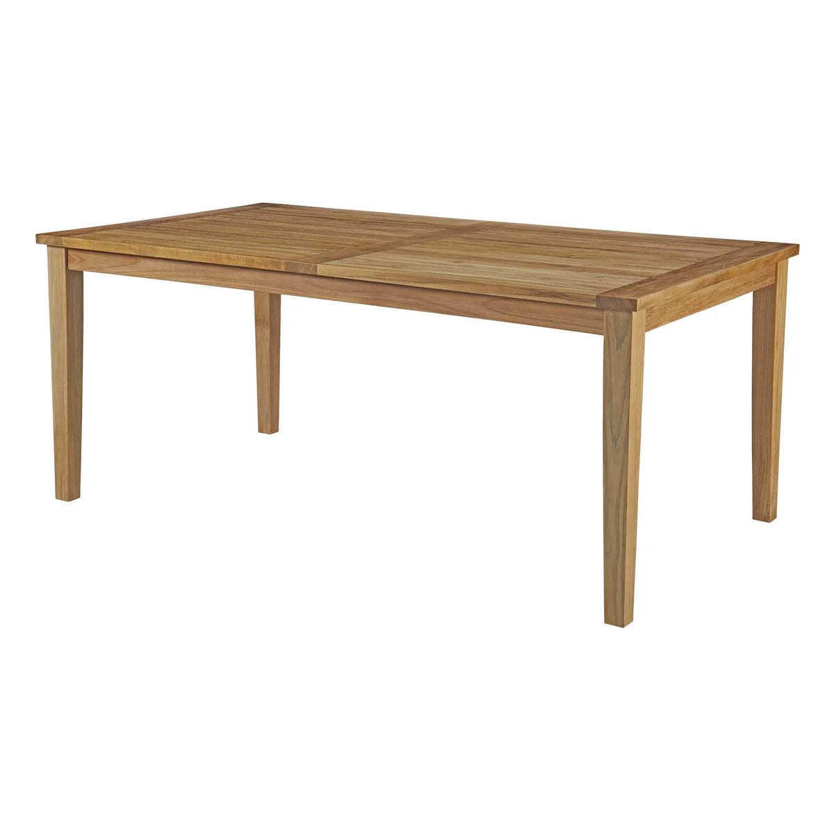 Outdoor Patio Side Dining Chair and Table Set, Wood, Natural H482