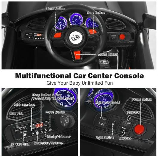 12V Kids Ride on Car with MP3 and LED Light D113471