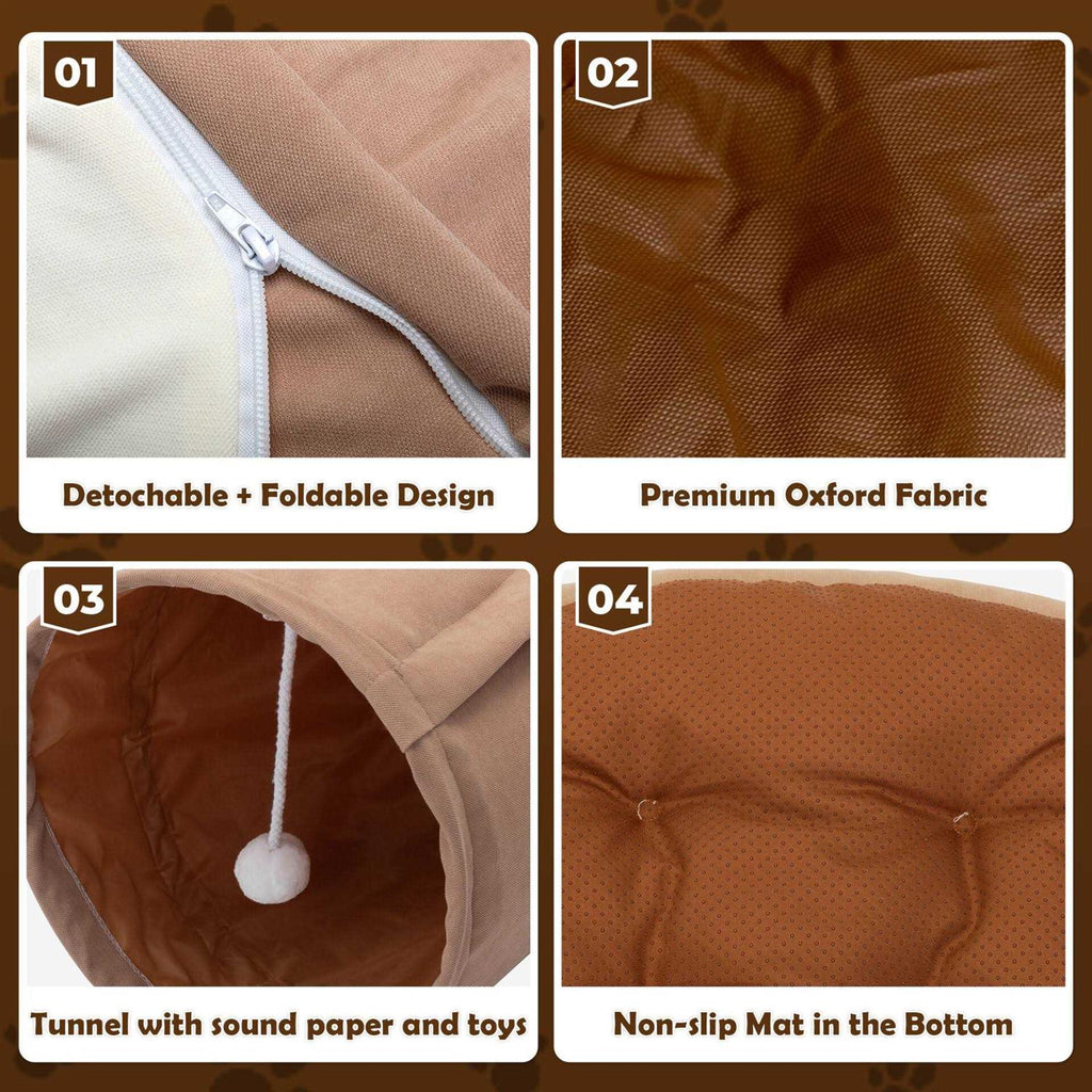 Cat Tunnel with Cat Bed Z363892