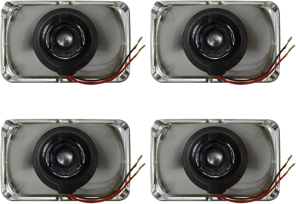 4x6 Rectangular Conversion Headlights Kit Sealed Beam Glass Lights with Halogen High/Low Bulbs 60/55w 9003/H4 Pack of 2 Y446