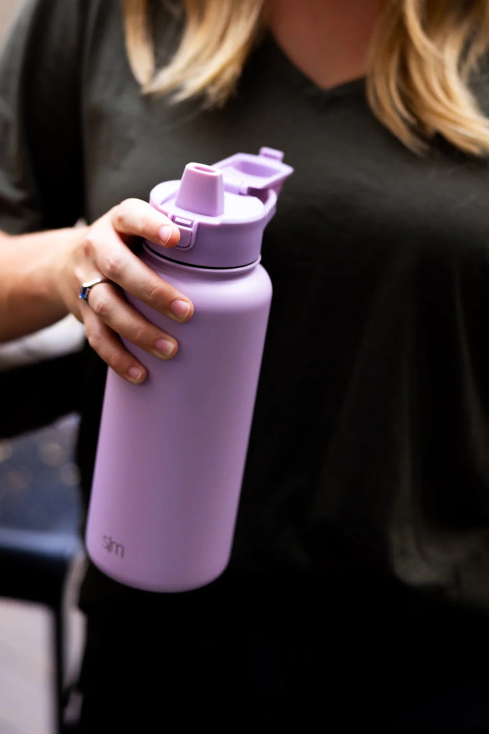 32 fl oz Stainless Steel Water Bottle with Straw Lid X625044