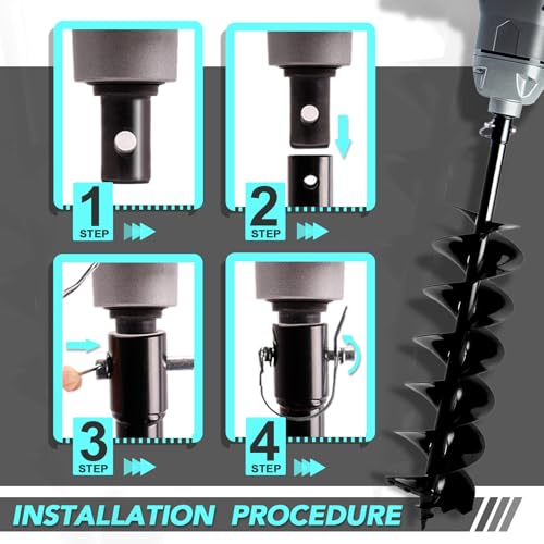 40V Cordless Earth Auger 6 Inch Post Hole Digger O37827