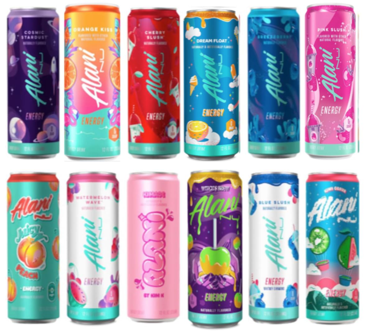 12 Cans Assorted Variety Pack Energy Drink L423