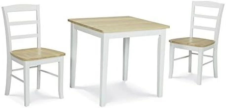 White Natural Square Dining Table D589708