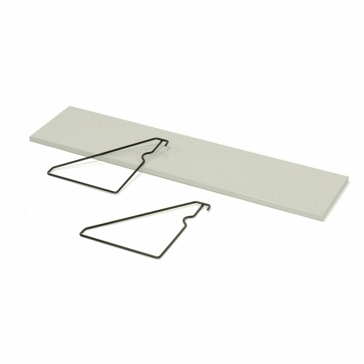 60"W Gray Accessory Shelf for Computer Workstation L81908
