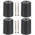 4PCS 3 Inch Plastic Furniture Legs Screw-in Replacement Kit F79503