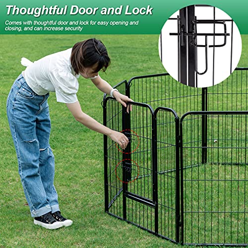 40 inch 16 Panels Metal Dog Playpen K554203