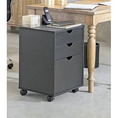 Black 3-Drawer Lateral Filing Cabinet B144