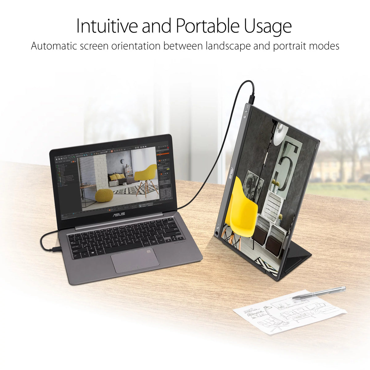 15.6" Full HD IPS USB Portable Monitor V8456